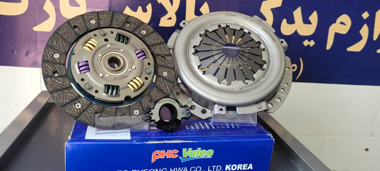 دیسک و صفحه پژو 405 والئو آبی 6فنر/حک کره/PHC Valeo